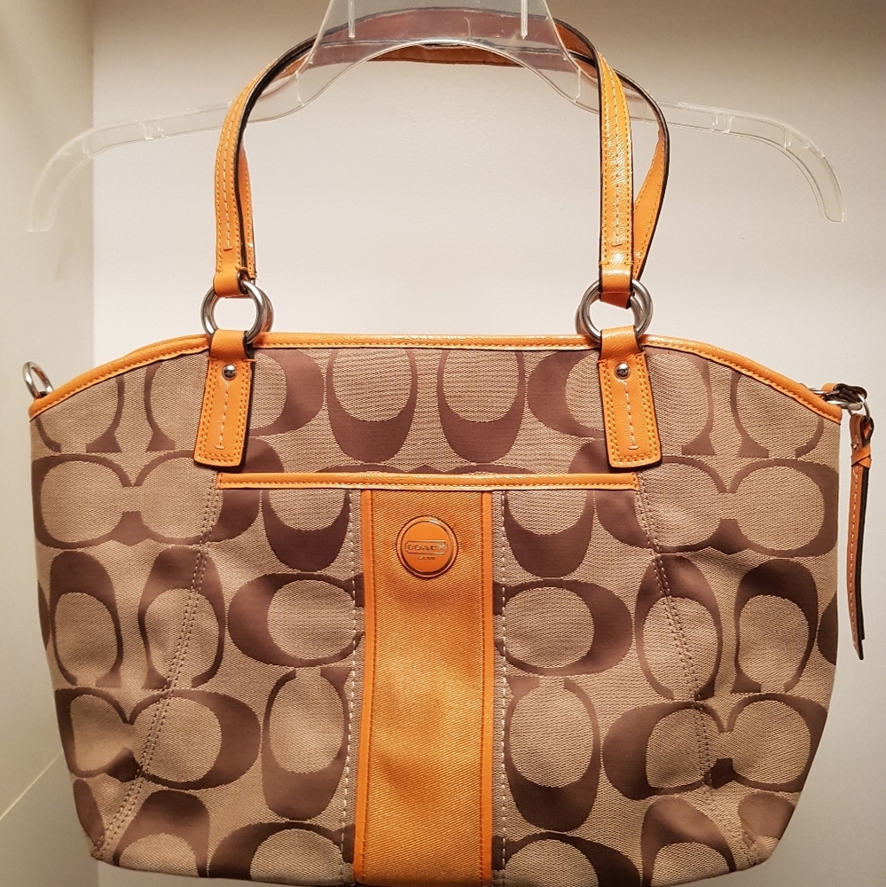Coach purse - brown/tan/orange